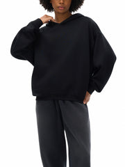 Cotton Cropped Hoodie