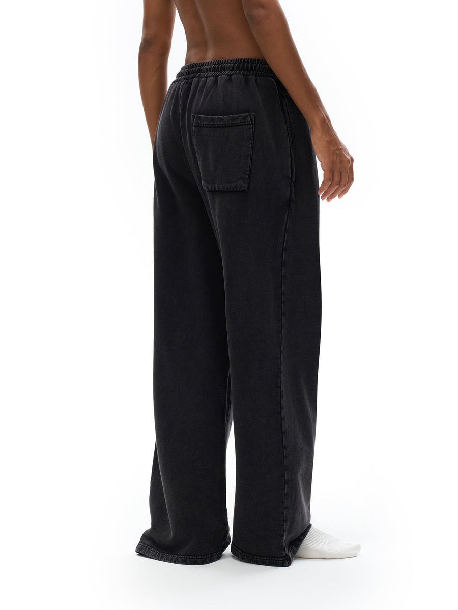 Snow Washed Straight Leg Pants