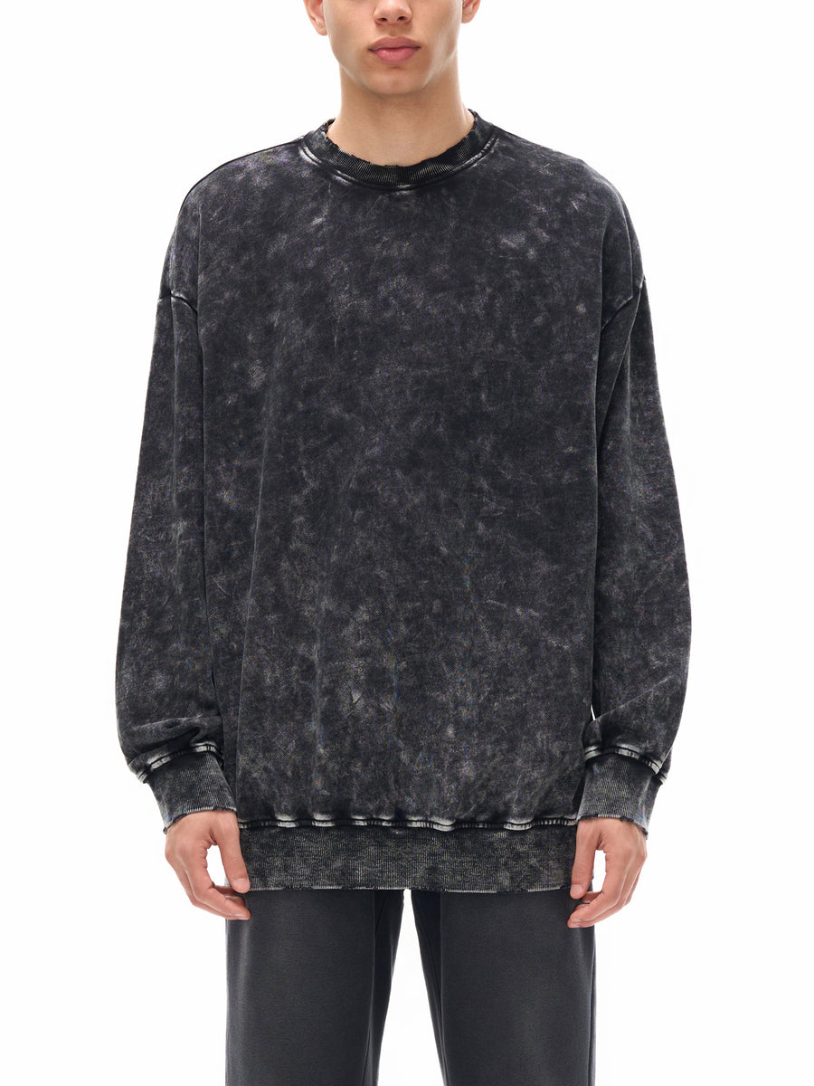 Hand-Frayed Sweatshirt