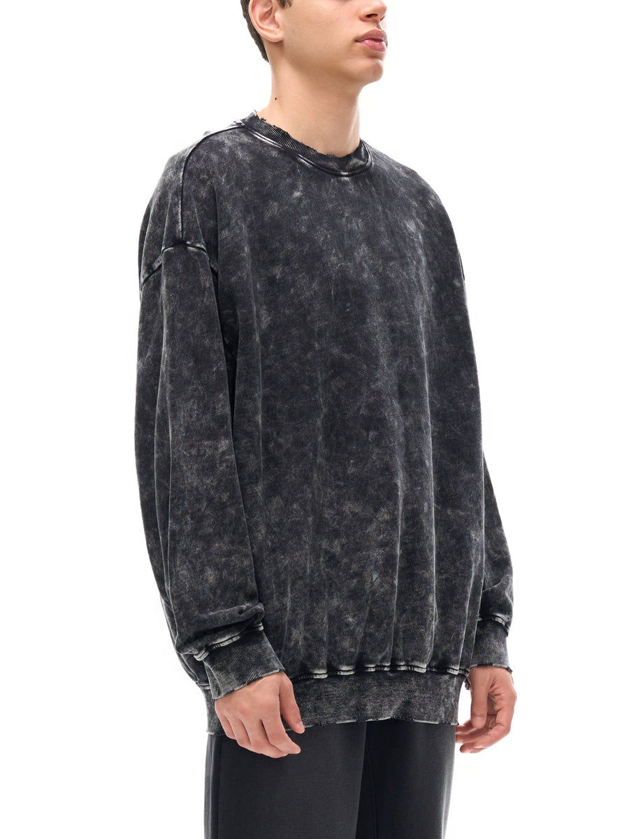 Hand-Frayed Sweatshirt