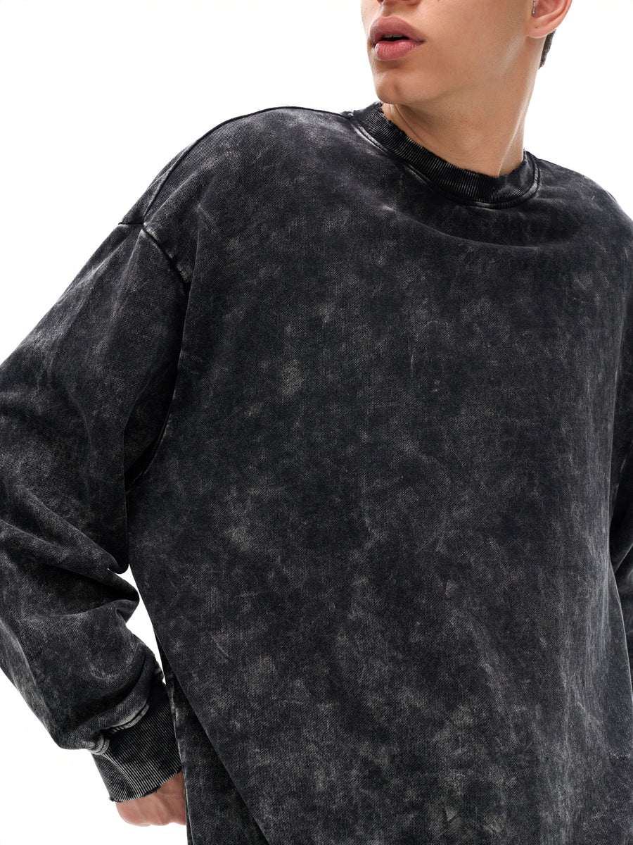 Hand-Frayed Sweatshirt