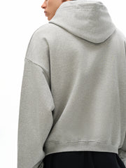 Cotton Cropped Hoodie