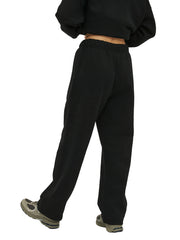 Unisex Solid Color Fleece Straight Leg Pants