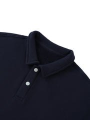 Polo-Collar Sweatshirt