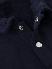 Polo-Collar Sweatshirt