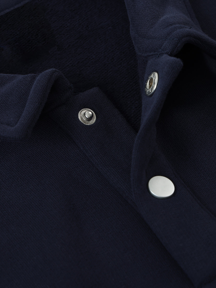 Polo-Collar Sweatshirt