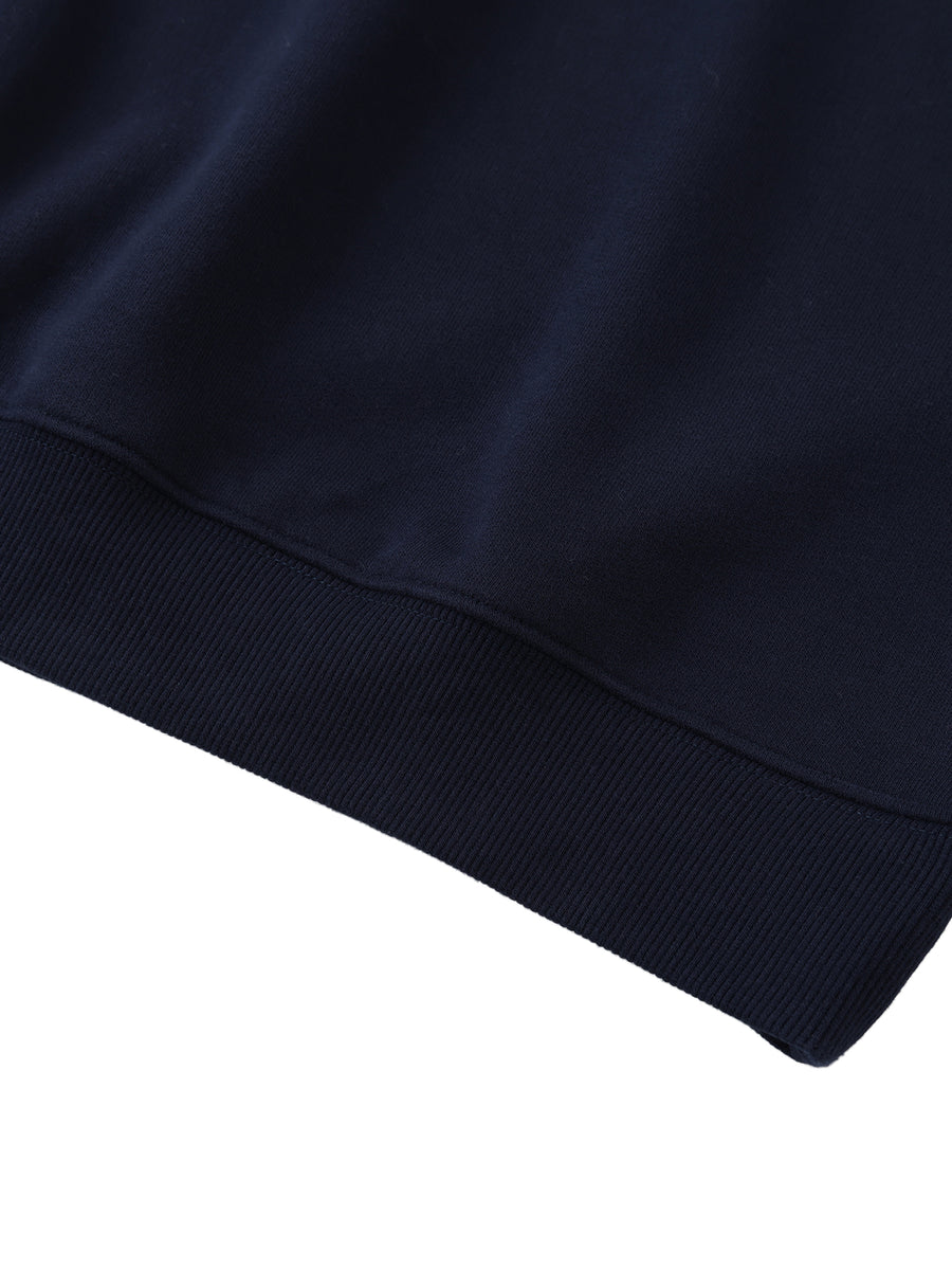 Polo-Collar Sweatshirt