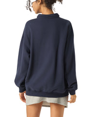 Polo-Collar Sweatshirt