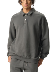 Polo-Collar Sweatshirt