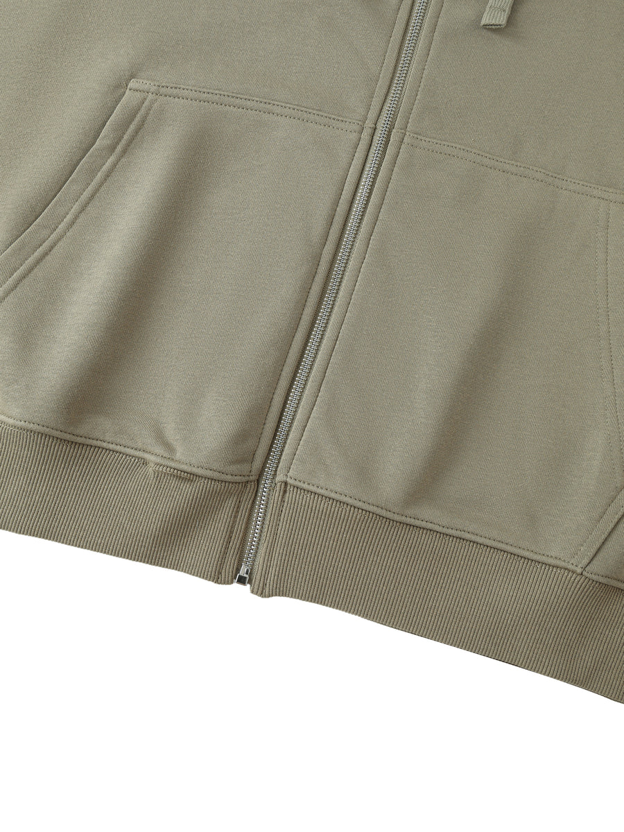 Drop Zip Up Hoodie