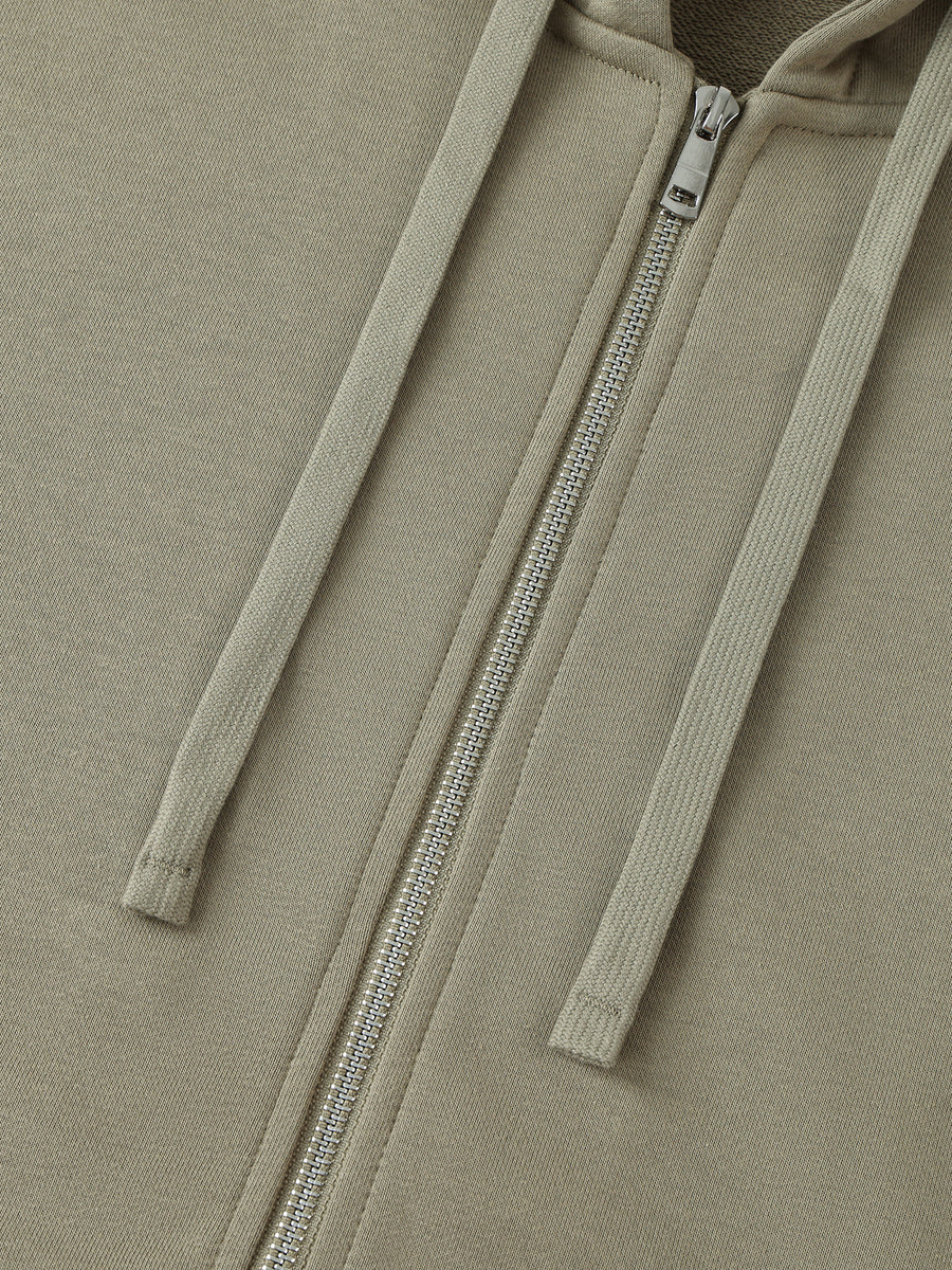 Drop Zip Up Hoodie