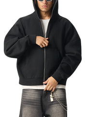 Fleeced Full-Zip Hoodie