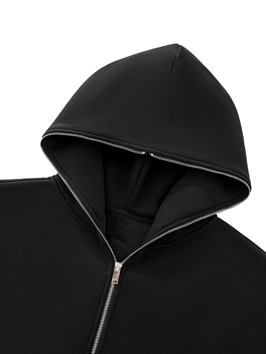 Fleeced Full-Zip Hoodie