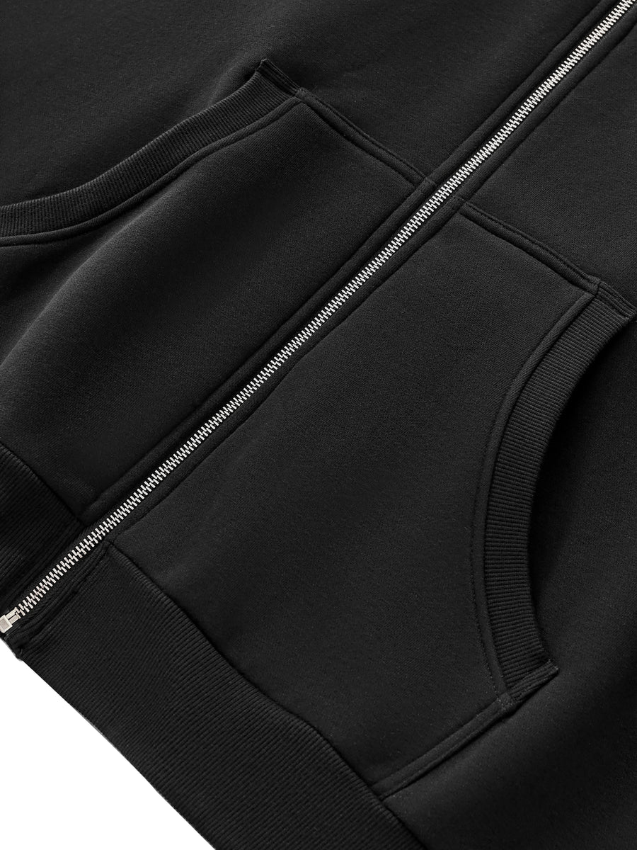 Fleeced Full-Zip Hoodie