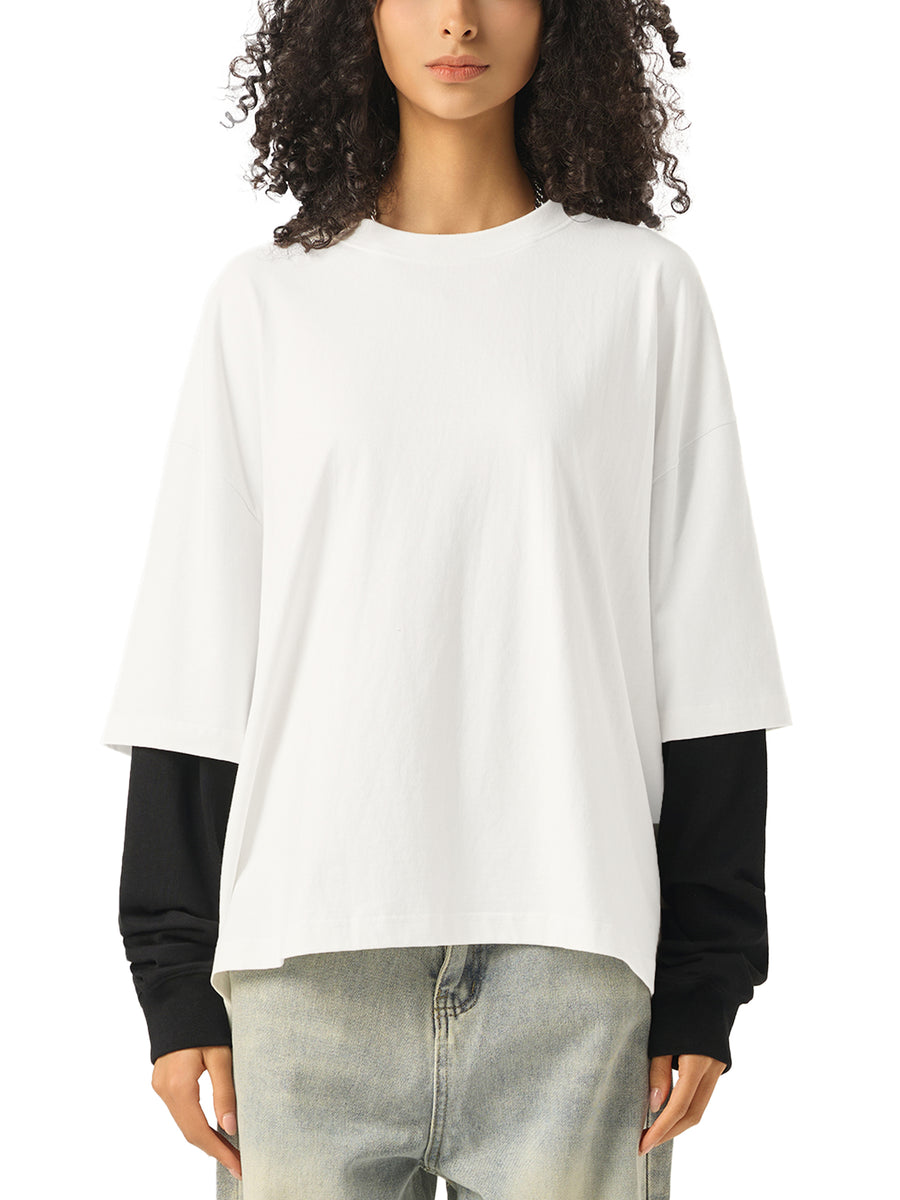 Layered Cotton Sleeve