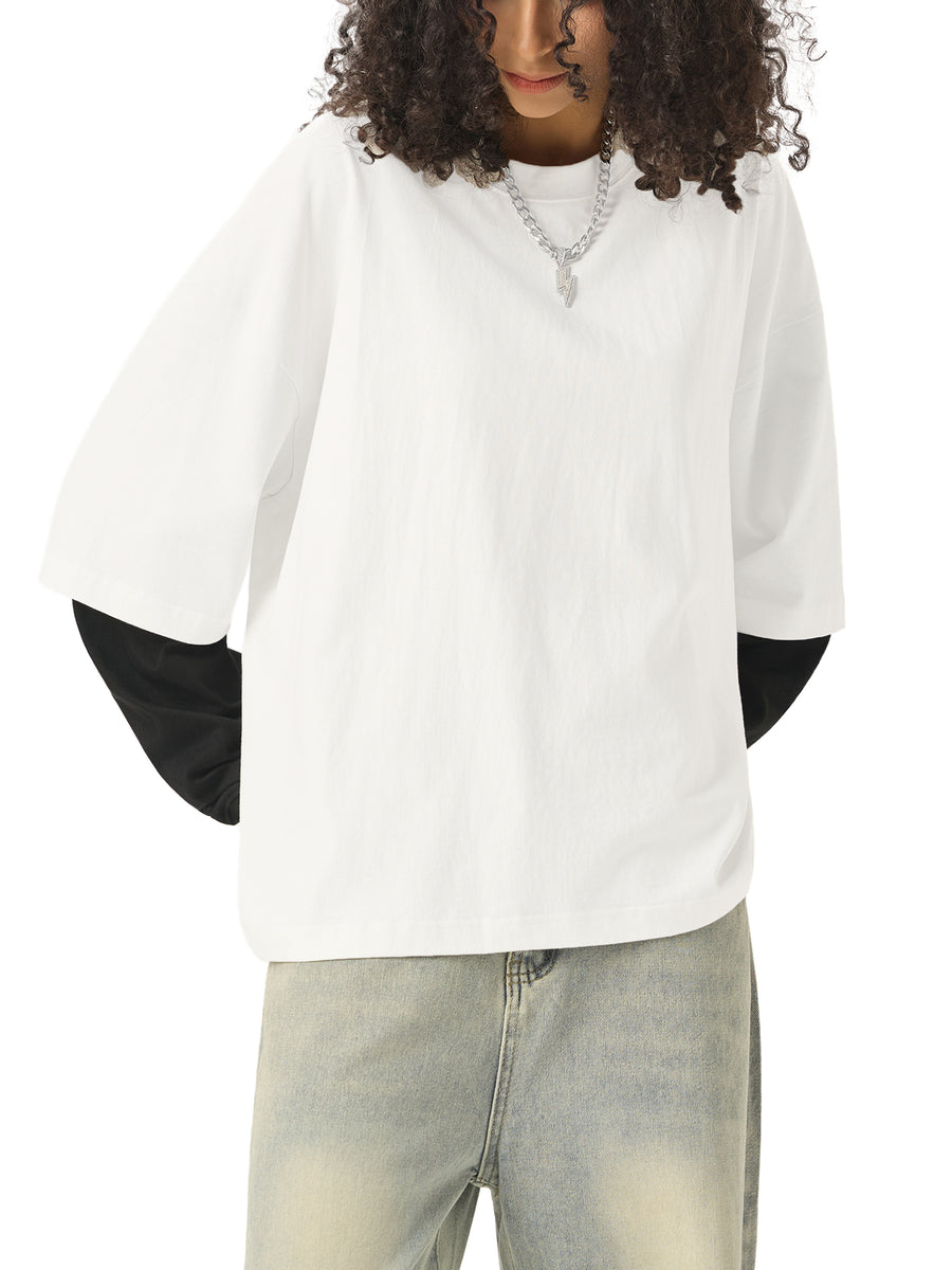 Layered Cotton Sleeve