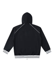 Striped Zip-Up Hoodie