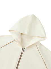 Striped Zip-Up Hoodie