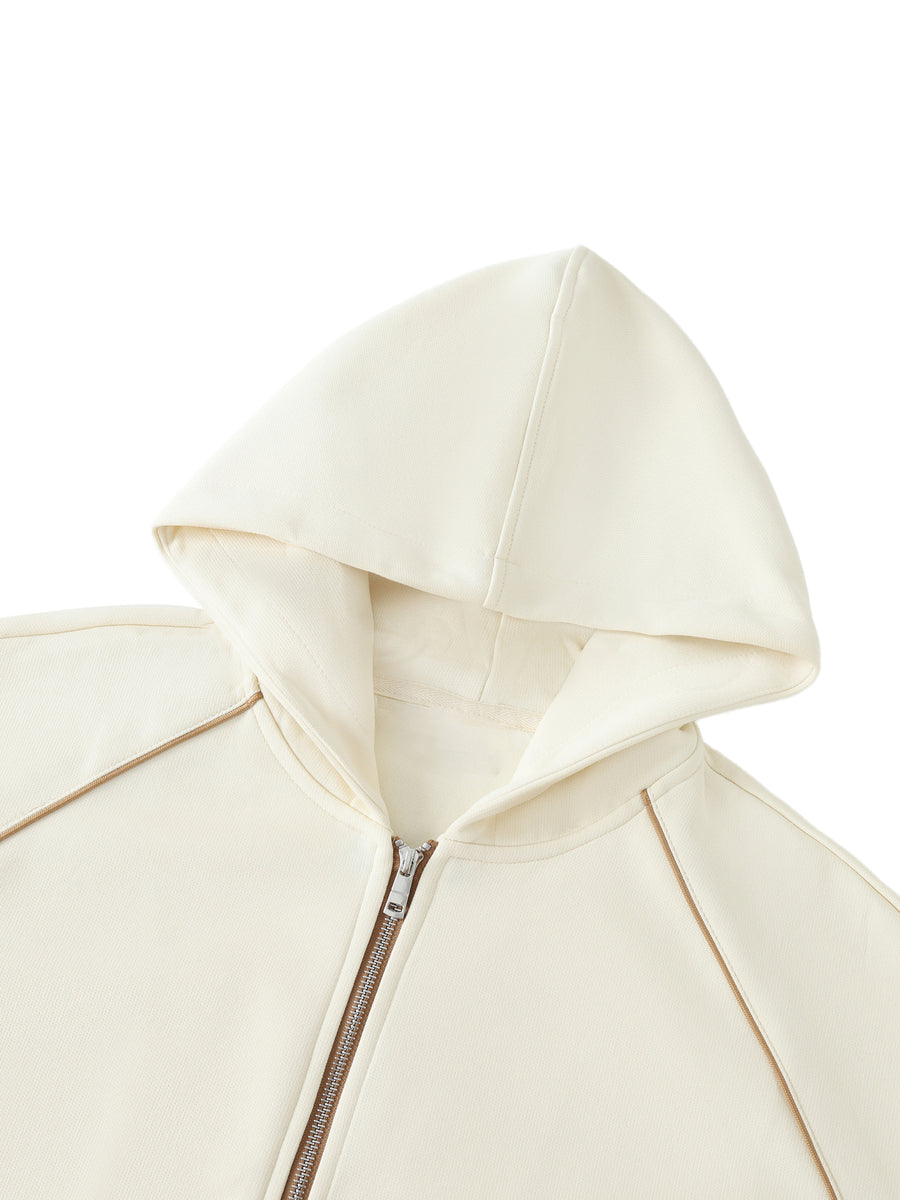 Striped Zip-Up Hoodie