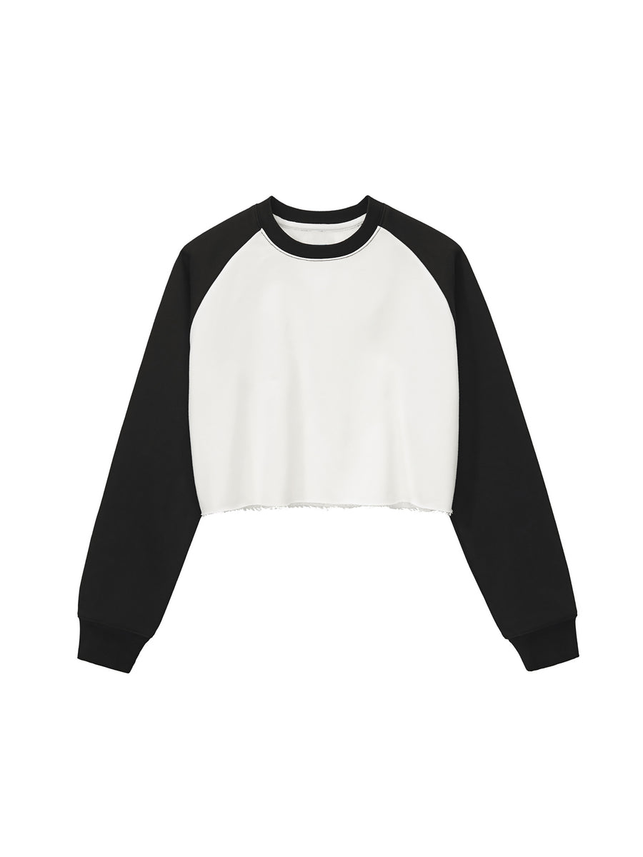 Raglan Crop Sweatshirt
