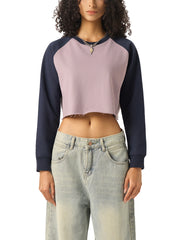 Raglan Crop Sweatshirt