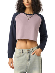 Raglan Crop Sweatshirt