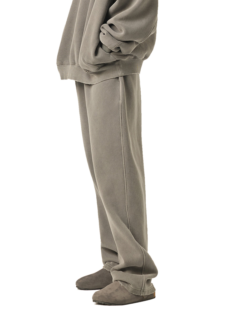 Frayed Enzyme Washed Fleece Sweatpants