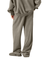 Frayed Enzyme Washed Fleece Sweatpants