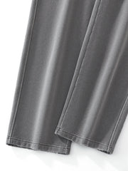 Frayed Enzyme Washed Fleece Sweatpants