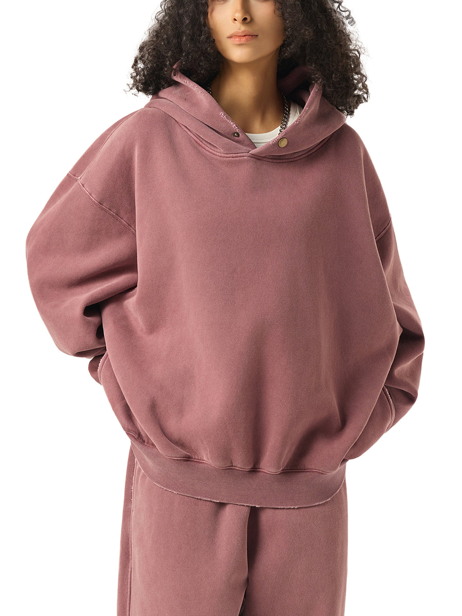 Frayed Fleece Hoodie