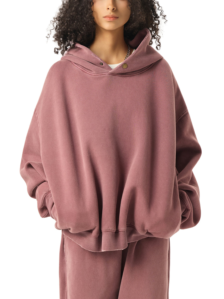 Frayed Fleece Hoodie