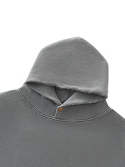 Frayed Fleece Hoodie