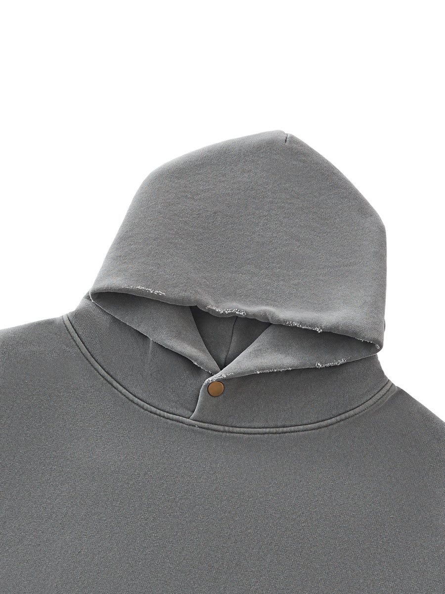 Frayed Fleece Hoodie