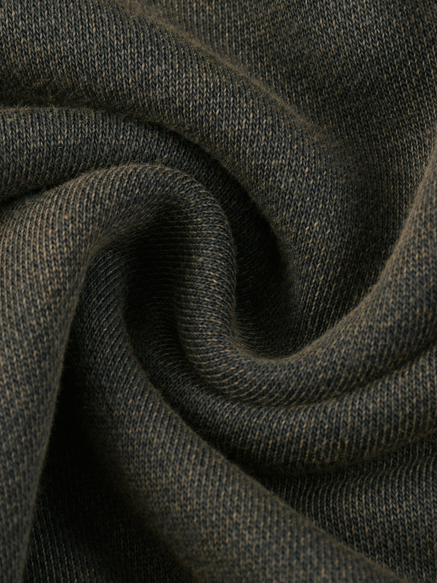 Vintage Frayed-Hem Hoodie