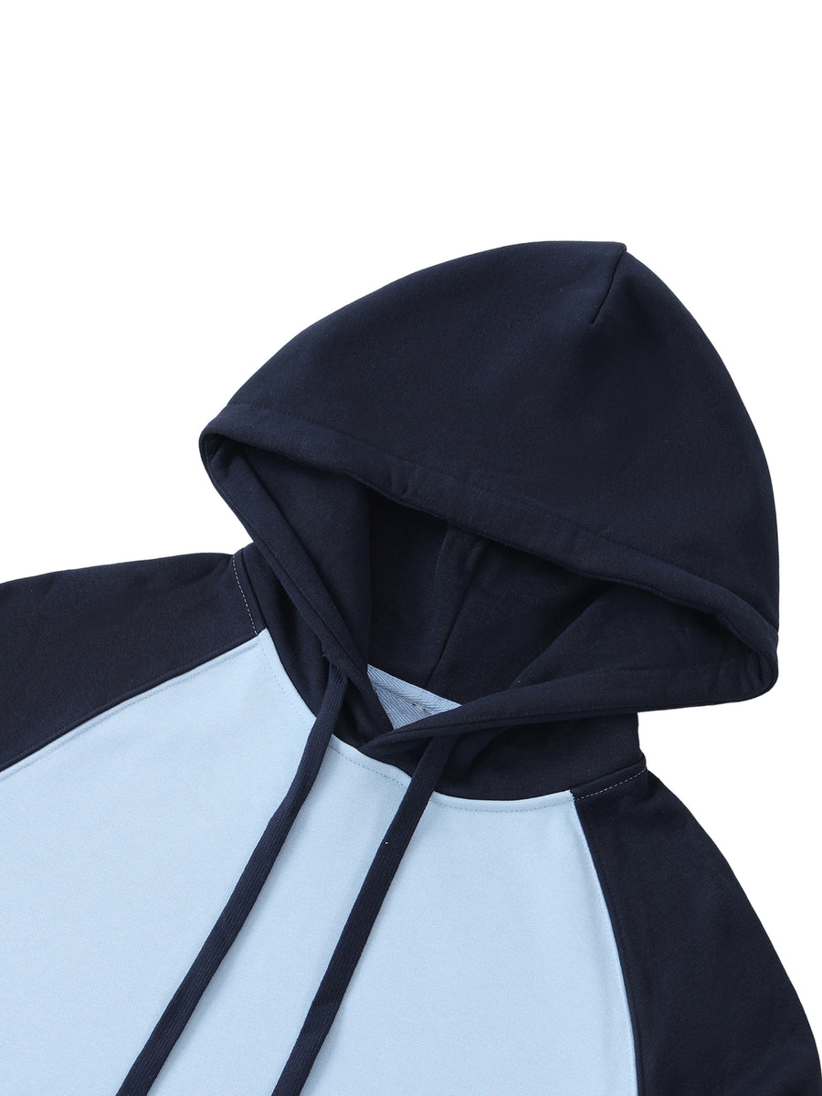 Color-Block Sleeve Hoodie