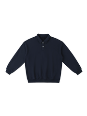 Polo-Collar Sweatshirt