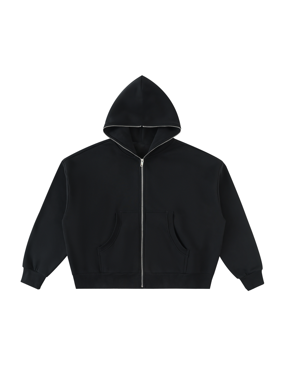 Fleeced Full-Zip Hoodie