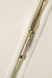 Half-Zip Cropped Sweatshirt