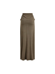 Straight Hip Slim Maxi Skirt