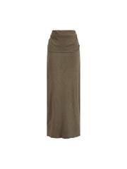 Straight Hip Slim Maxi Skirt