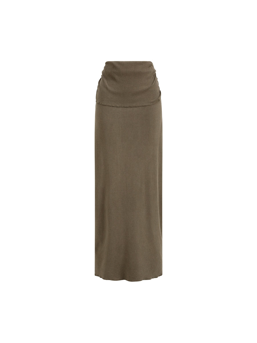 Straight Hip Slim Maxi Skirt