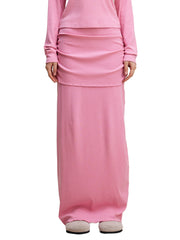 Straight Hip Slim Maxi Skirt