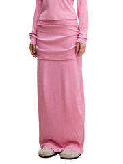 Straight Hip Slim Maxi Skirt