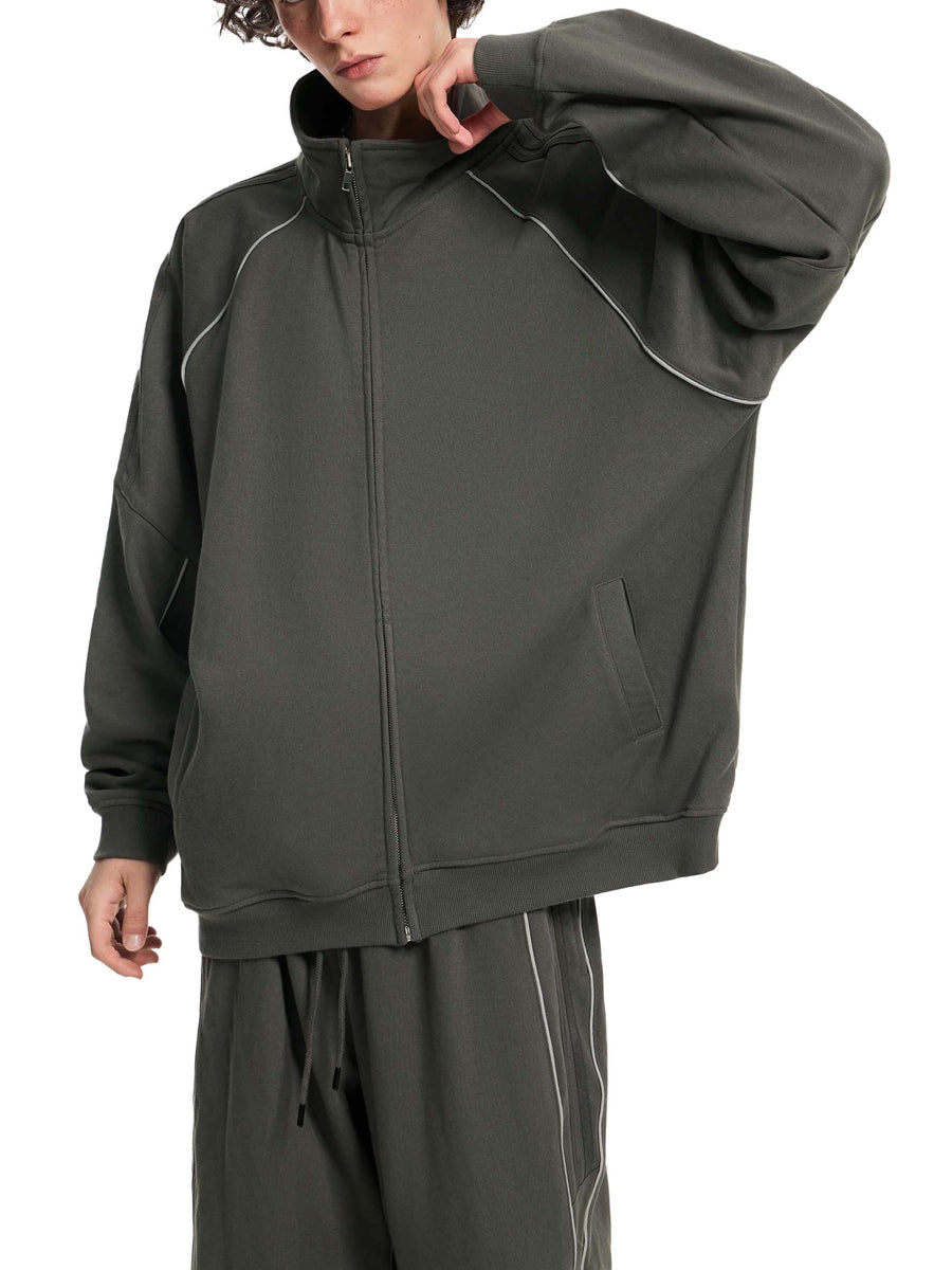 Striped Sleeve Jacket