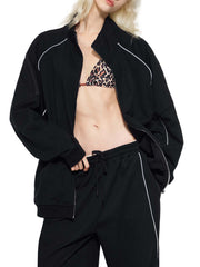 Striped Sleeve Jacket