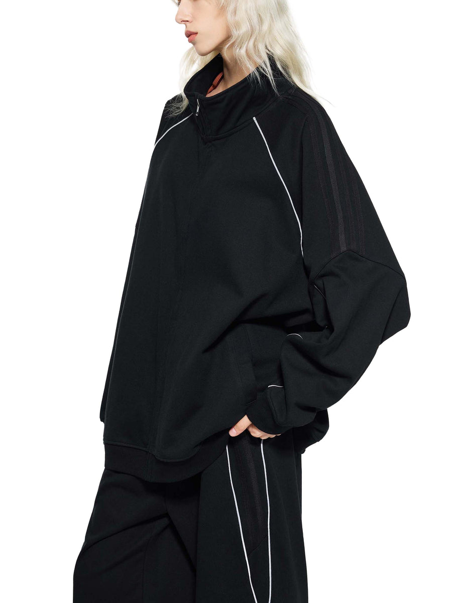 Striped Sleeve Jacket