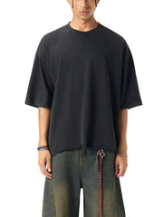 Raw-Hem Boxy T-shirt