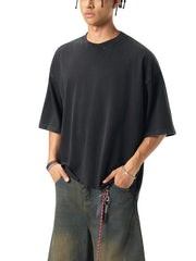Raw-Hem Boxy T-shirt