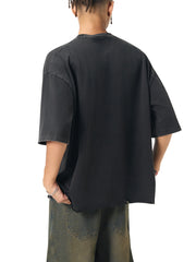 Raw-Hem Boxy T-shirt