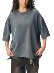 Raw-Hem Boxy T-shirt